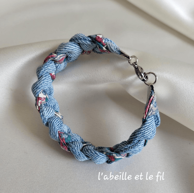 Bracelet Jeanne- un air de Liberty- Fermoir Argenté