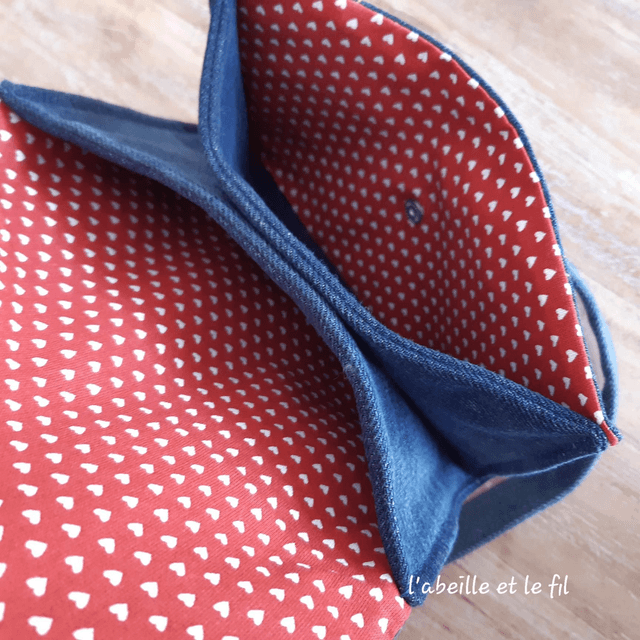 Sac Ceinture en Jean Upcyclé - Coeurs