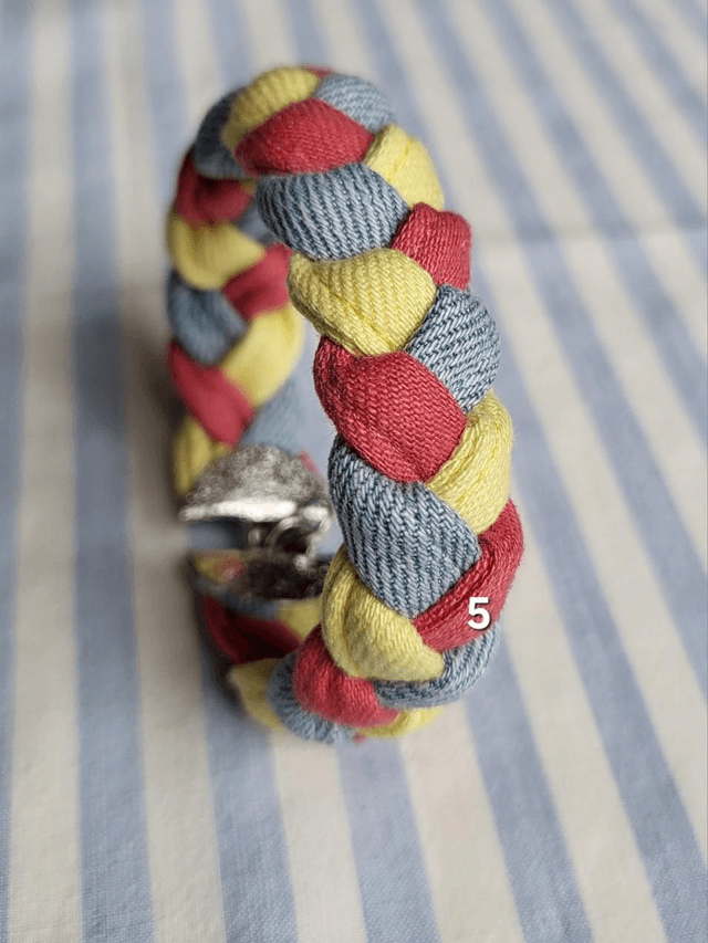 Bracelet Jeanne- tricolore- Fermoir Bronze