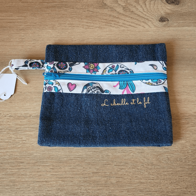 Pochette à soufflet - calavera