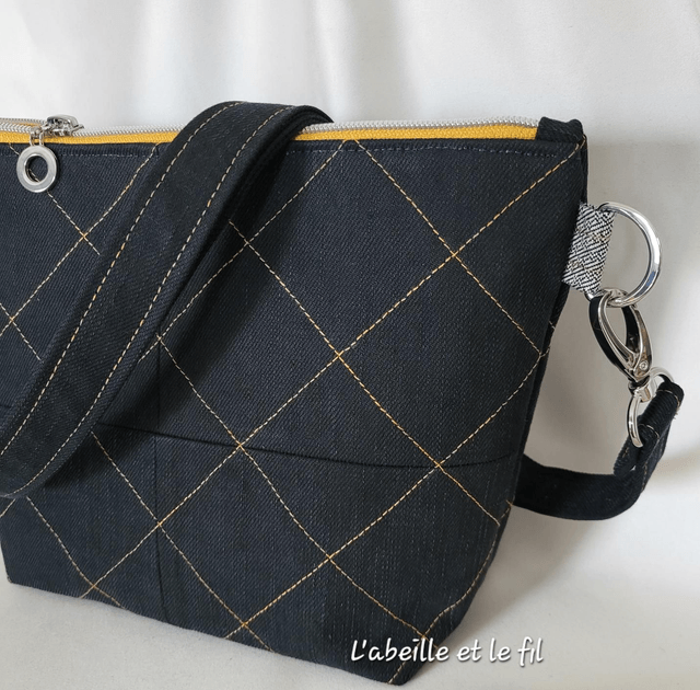 Sac à main bandoulière réglable "Belle de nuit "