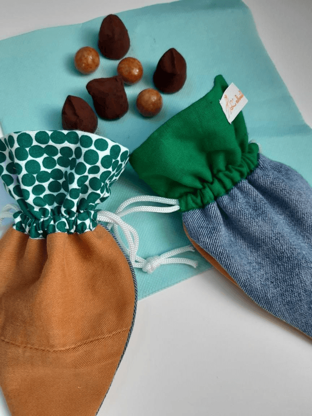 Pochette Carotte 🥕 Fanes À Pois