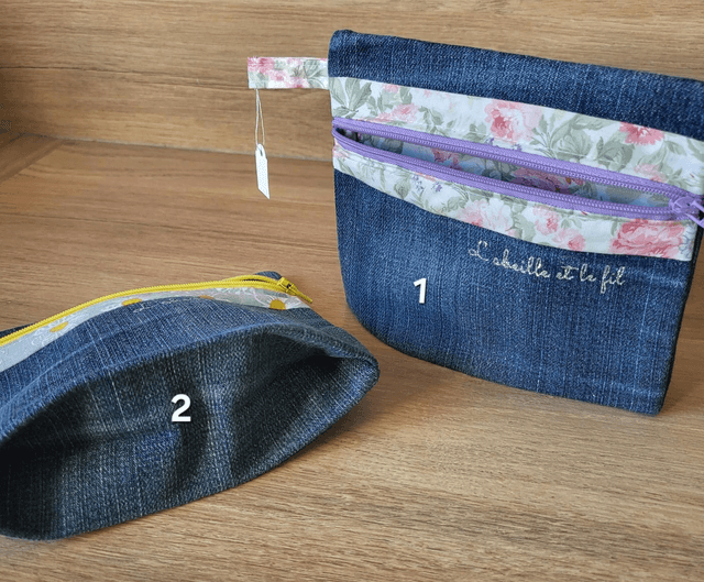 Pochette à soufflet- fleurs 🌸 