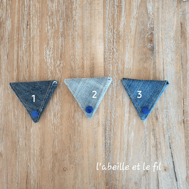 Porte-monnaie Origami  Pression Bleue 