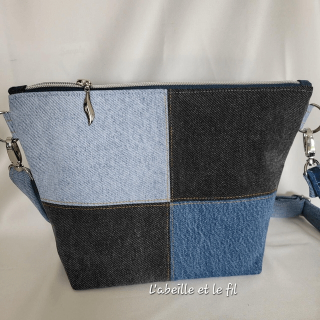 Sac à main bandoulière réglable "Bleuet"
