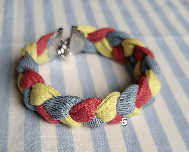 Bracelet Jeanne- tricolore- Fermoir Bronze