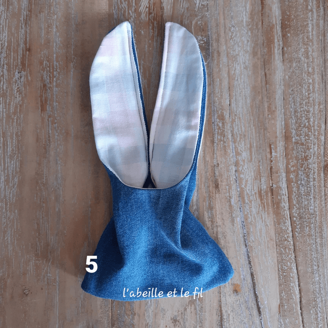 Pochette lapin  rose