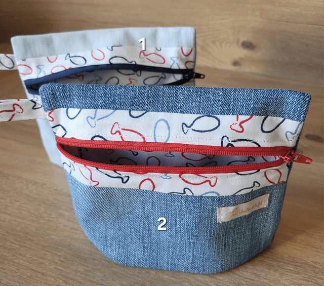 Pochette à soufflet- poissons 