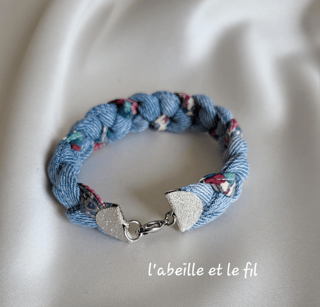 Bracelet Jeanne- un air de Liberty- Fermoir Argenté
