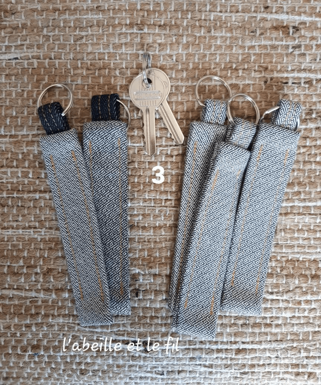 Porte-clés 100% denim Dao