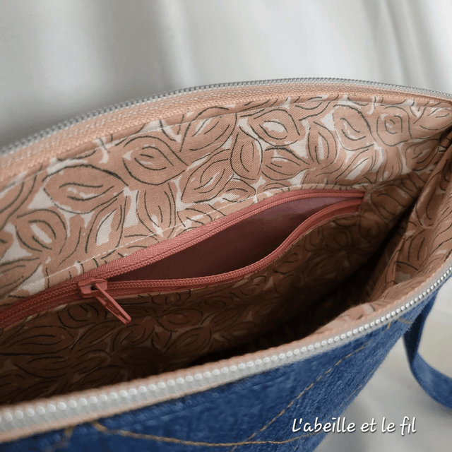 Sac à main bandoulière réglable "Agapanthe"