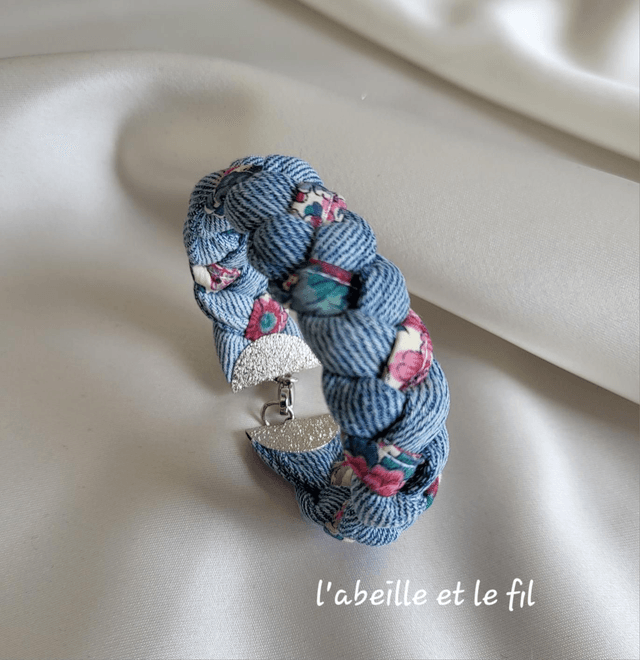 Bracelet Jeanne- un air de Liberty- Fermoir Argenté