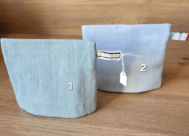 Pochette à soufflet- rayures