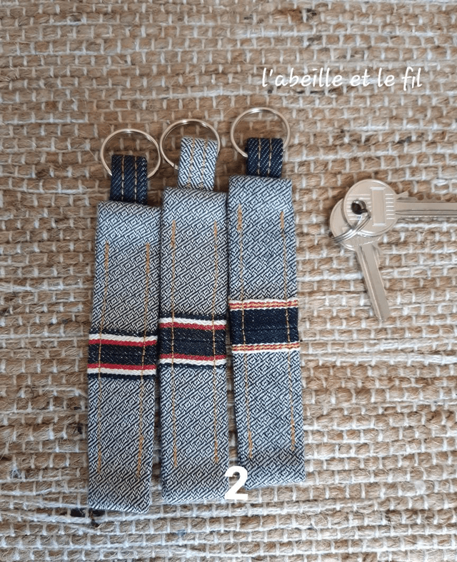 Porte-clés 100% denim Dao