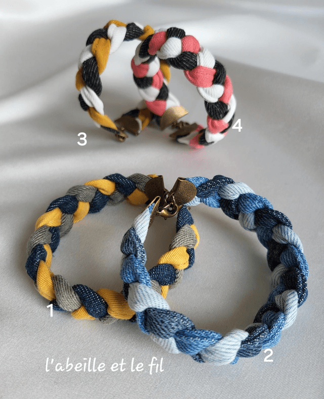 Bracelet Jeanne- tricolore- Fermoir Bronze