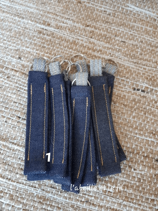 Porte-clés 100% denim Dao