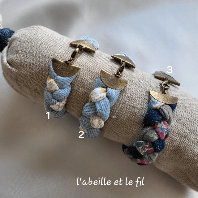 Bracelet Jeanne- un air de Liberty- Fermoir Bronze
