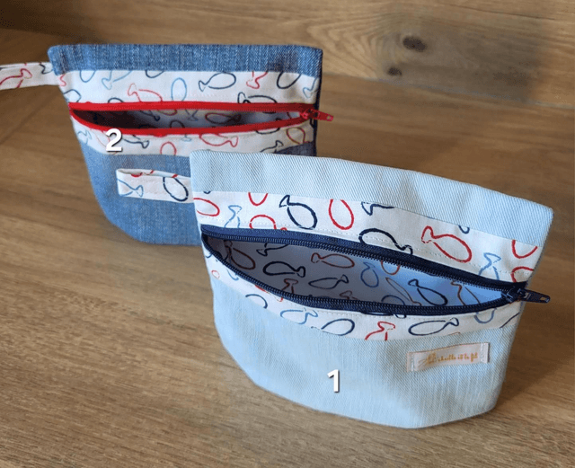 Pochette à soufflet- poissons 