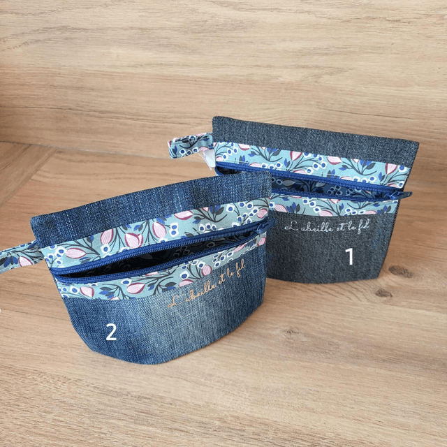 Pochette à soufflet- fleurs de printemps 