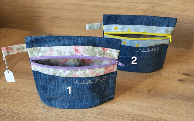 Pochette à soufflet- fleurs 🌸 