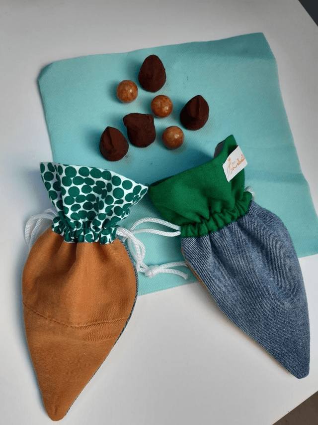 Pochette Carotte 🥕 Fanes Vertes