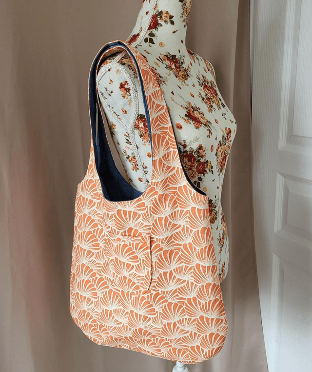 Sac Hobo réversible- Pavot de Californie 