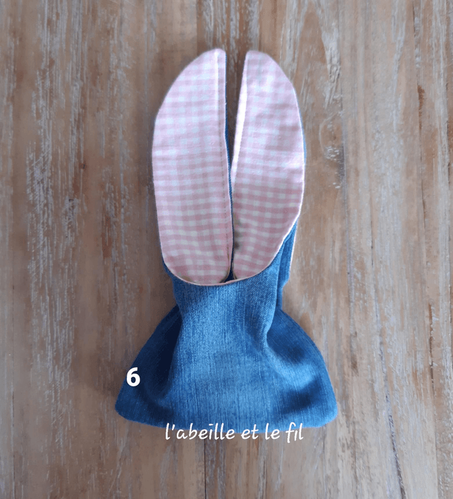 Pochette lapin  rose