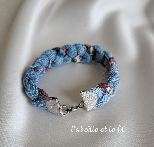 Bracelet Jeanne- un air de Liberty- Fermoir Argenté