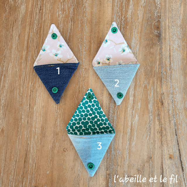 Porte-monnaie Origami Pression Verte