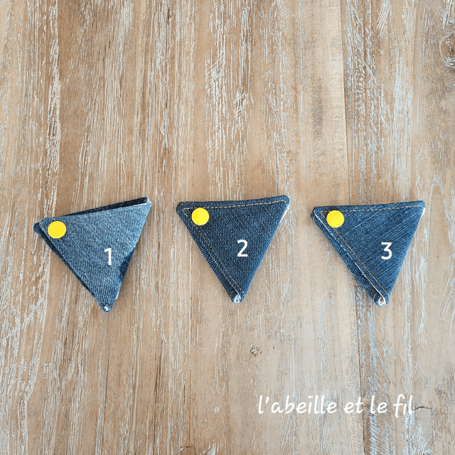 Porte-monnaie Origami Pression Jaune